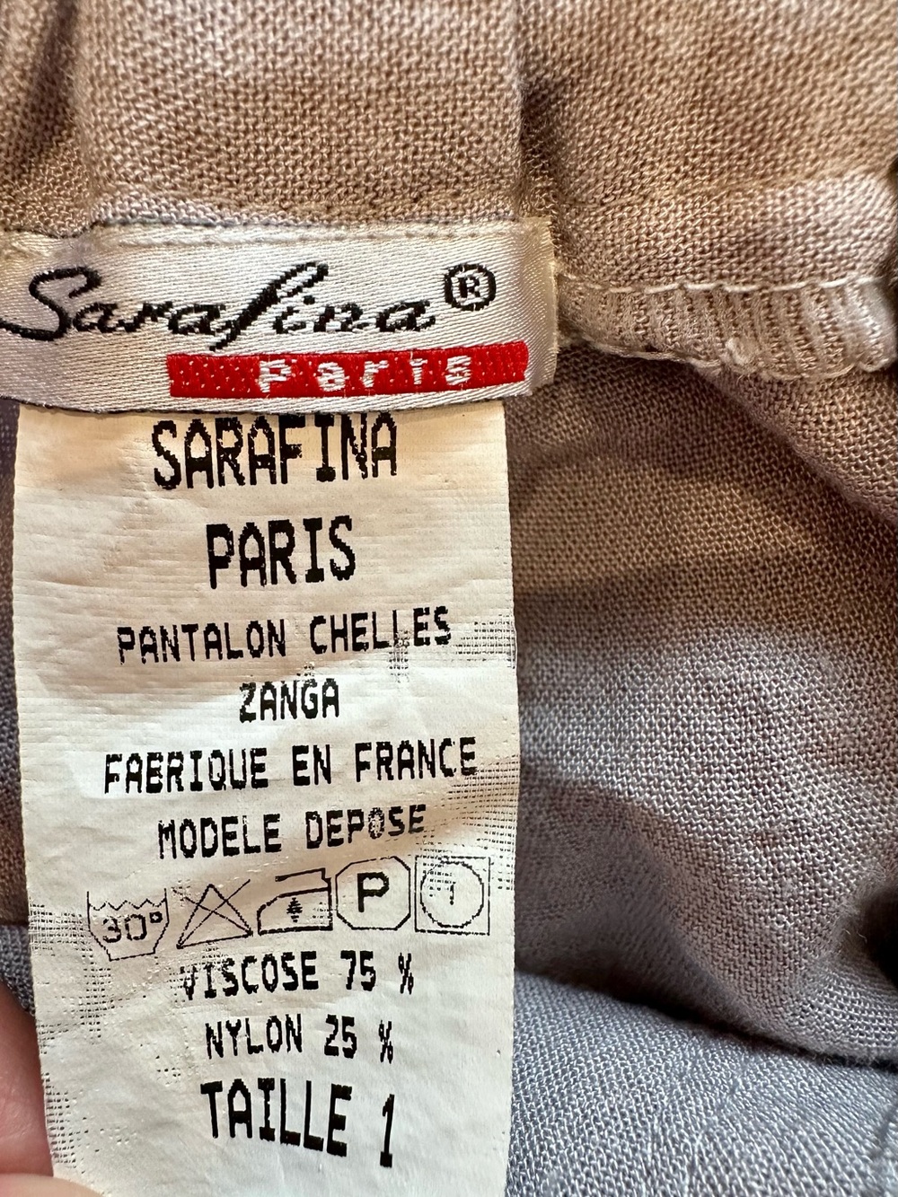 Sarafina Paris Made in France Balloon Harem Pants Gray Size 1 - Picture 8 of 9